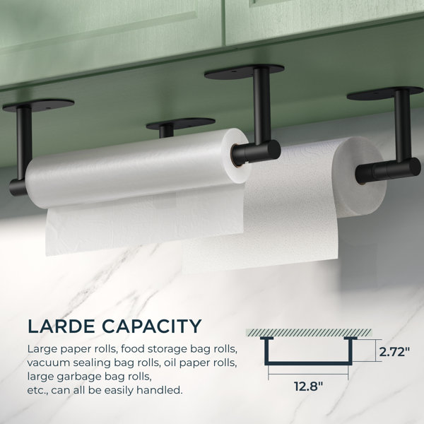 Ebern Designs Ingried Stainless Steel Wall/ Under Mounted Paper